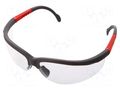 Safety spectacles; Lens: transparent; Features: regulated LAHTI PRO LAHTI-46033