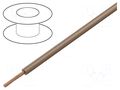 Wire; H05V-K,LgY; stranded; Cu; 0.75mm2; PVC; light brown; 100m BQ CABLE LGY0.75-BN