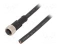 Cable: for sensors/automation; M12; PIN: 8; straight; 2m; plug; 2A AMPHENOL LTW M12A-08BFFM-SL8N02