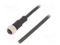 Cable: for sensors/automation; M12; PIN: 5; straight; 5m; plug; 4A AMPHENOL LTW M12A-05BFFM-SL8N05