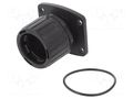 Connector; polyamide; HelaGuard; IP66; 34mm socket; black; UL94V-2 HELLERMANNTYTON HG34-SFL-PA66-BK