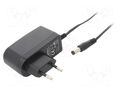 Power supply: switching; mains,plug-in; 6VDC; 1A; 6W; Out: 5,5/2,1 ESPE ESPE0606W2E-2155