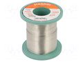 Tin; lead free; Sn99,3Cu0,7; 1mm; 500g; reel; 2.7%; Flux: SW26 STANNOL S99C1T2708/1.0/0.5