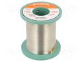 Tin; lead free; Sn96,5Ag3Cu0,5; 1mm; 500g; reel; 2.7%; Flux: SW26 STANNOL SN955T2708/1.0/0.5
