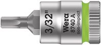 8740 A Zyklop bit socket, 1/4" drive, 3/32"x28.0, Wera 05003381001