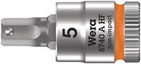 8740 A HF Zyklop bit socket with holding function, 1/4" drive, 5.0x28.0, Wera 05003335001