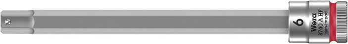 8740 A HF Zyklop bit socket with holding function, 1/4" drive, 6.0x100.0, Wera 05003338001