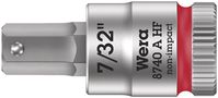 8740 A HF Zyklop bit socket with holding function, 1/4" drive, 7/32"x28.0, Wera 05003387001