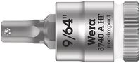 8740 A HF Zyklop bit socket with holding function, 1/4" drive, 9/64"x28.0, Wera 05003384001