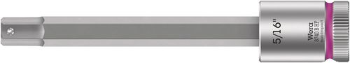 8740 B HF Zyklop bit socket with holding function, 3/8" drive, 5/16"x100.0, Wera 05003092001