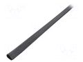 Hole and edge shield; EPDM; L: 10m; black; H: 11.5mm; W: 6mm RST ROZTOCZE UT-5.4-10M