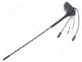 Antenna; car top,automotive; 0.4m; AM,DAB,FM,GPS; 0.2m; 12VDC MTA 7677840