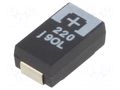 Capacitor: tantalum-polymer; 220uF; 6.3VDC; 1750mA; SMD; ±20%; 50mΩ PANASONIC 6TPB220MTL-BULK