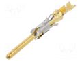 Contact; male; 16; brass; gold-plated; 0.12÷0.2mm2; 24AWG÷20AWG TE Connectivity 163090-2