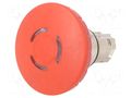 Switch: emergency stop; 22mm; Stabl.pos: 2; red; IP67; mushroom SIEMENS 3SU1051-1JB20-0AA0