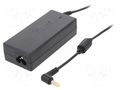 Power supply: switching; 19VDC; 1.58A; Out: 5,5/1,7; 30W; desktop AKYGA AK-ND-21