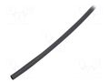 Heat shrink sleeve; glueless,flexible; 2: 1; 2.4mm; black; RNF-100 TE Connectivity RNF-100-3/32-0-SP