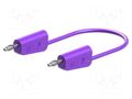 Test lead; 60VDC; 30VAC; 19A; banana plug 4mm,both sides; Len: 1m STÄUBLI LK-4N-F10-10026