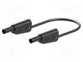 Test lead; 32A; banana plug 4mm,both sides; Urated: 1kV; Len: 1.5m STÄUBLI SLK-4N-F25-15021