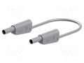 Test lead; 32A; banana plug 4mm,both sides; Urated: 1kV; grey STÄUBLI SLK-4N-F25-02528