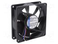 Fan: DC; axial; 48VDC; 80x80x25.4mm; 69m3/h; 32dBA; ball; 3100rpm EBM-PAPST 8418N