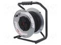 Extension lead; reel,with non-rotating sockets; Sockets: 4; 30m JONEX PS-BM-RR-3X2.5/30