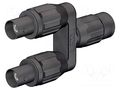 Adapter BNC; black; push-in; Type: insulated STÄUBLI XM-FF-21