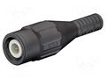 Connector: BNC; socket; black; crimped; Type: insulated; female STÄUBLI XBS-58-21