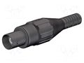Connector: BNC; socket; black; soldered; Type: insulated; male STÄUBLI XBK-58-21