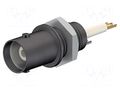 Connector: BNC; socket; black; soldered,on panel; Type: insulated STÄUBLI XBB-LL-21