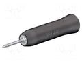 Probe: for oscilloscope; black; push-in STÄUBLI PT200-21