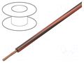 Wire; H05V-K,LgY; stranded; Cu; 0.35mm2; PVC; brown-red; 300V,500V BQ CABLE LGY0.35-BR/RD