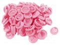 Cleanroom acces: finger cots; pink; latex; S; dissipative; ISO 5 ANTISTAT ATS-600-0616