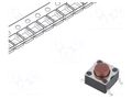 Microswitch TACT; SPST-NO; Pos: 2; 0.05A/12VDC; SMD; none; 1.6N KNITTER-SWITCH TSS62N