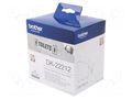 Foil tape; 62mm; 15.24m; white; Character colour: black; glued BROTHER BR-DK22212
