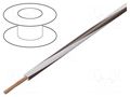 Wire; H05V-K,LgY; stranded; Cu; 0.75mm2; PVC; white-brown; 100m BQ CABLE LGY0.75-WH/BR