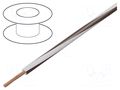 Wire; H05V-K,LgY; stranded; Cu; 0.75mm2; PVC; white-brown; 100m BQ CABLE LGY0.75-WH/BR