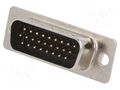 D-Sub HD; PIN: 26; plug; male; for panel mounting; straight; 5A AMPHENOL COMMUNICATIONS SOLUTIONS 10090769-P264ALF