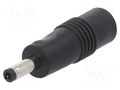 Adapter; Plug: straight; Input: 5,5/2,1; Out: 4,0/1,7 MEAN WELL DC-PLUG-P1J-P3B