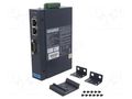 Serial device server; Number of ports: 3; 12÷48VDC; RJ45 x2; EKI ADVANTECH EKI-1221-CE