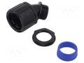 45° angled connector; polyamide; HelaGuard; IP66; black; UL94V-2 HELLERMANNTYTON HGL34-45-M32-PA66