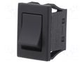 ROCKER; SPST; Pos: 2; ON-OFF; 10A/250VAC; 10A/30VDC; black; IP67 NKK SWITCHES JWMW11RAA