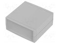 Enclosure: with panel; UNIMAS; X: 135mm; Y: 132mm; Z: 60mm; IP40 BOPLA U135-7035
