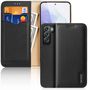 Dux Ducis Hivo Leather Flip Cover Genuine Leather Wallet For Cards And Documents Samsung Galaxy S22 + (S22 Plus) Black, Dux Ducis 6934913043639