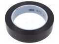 Tape: marking; black; L: 33m; W: 25mm; Thk: 0.13mm; 2.5N/cm; 130% 3M 3M-471-25-33/BK
