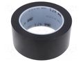 Tape: marking; black; L: 33m; W: 50mm; Thk: 0.13mm; 2.5N/cm; 130% 3M 3M-471-50-33BK