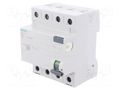 RCD breaker; Inom: 25A; Ires: 100mA; Poles: 3+N; 230/400VAC; IP20 SIEMENS 5SV4442-0