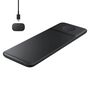 Samsung Trio EP-P6300TBEGEU 3in1 inductive charger for phone / Galaxy Watch / Buds - black + mains charger + cable, Samsung 8806090706226