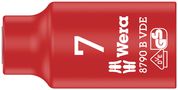 8790 B VDE Zyklop 3/8" socket, insulated, 7.0x46,0, Wera 05004951001
