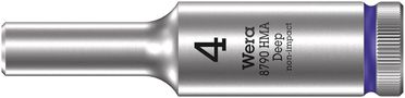 8790 HMA Deep 1/4" socket, 4.0x50.0, Wera 05004500001